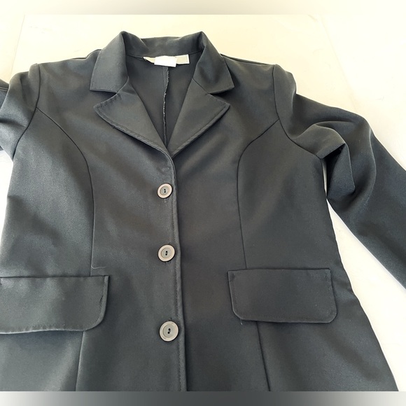 Penmans Elegant Black Women's trench Coat duster style maxi long buttons US 12 - Picture 7 of 15